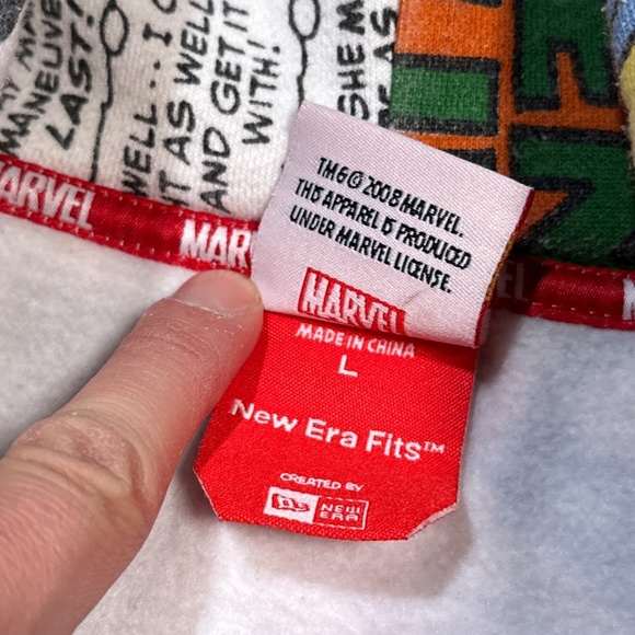 Vintage Y2K Marvel New Era Spider-Man End of Green Goblin All Over Hoodie Mens L - Picture 10 of 13